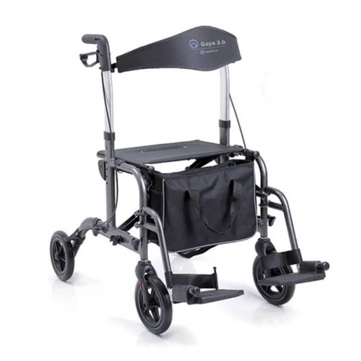 Rolator din aluminiu vopsit, cu functie dubla - RP540 GAYA - imagine 2