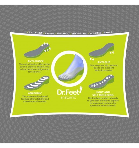 Saboti medicali Dr. Feet ART2416/9 ROSU