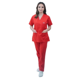 Costum medical Lotus 2, Basic 2, rosu