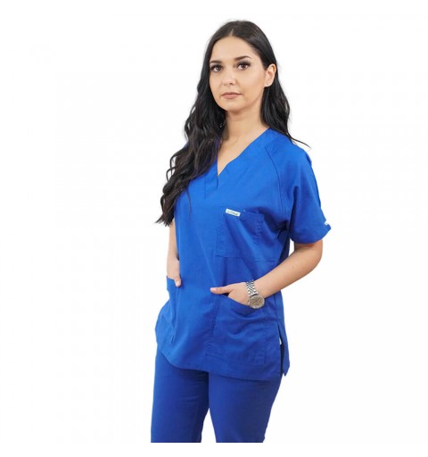 Costum medical Lotus 2, Basic 2, albastru royal
