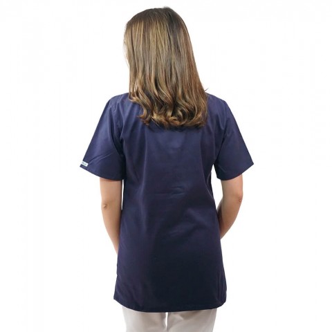 Bluza femei cu guler tunica, maneca scurta, Lotus 2