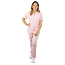 Costum medical unisex Lotus 4, Basic 2, roz