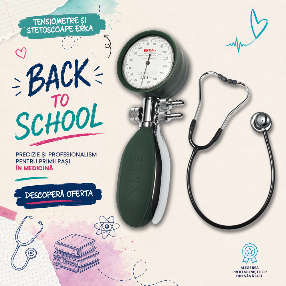 Back to school tensiometre si stetoscoape Erka